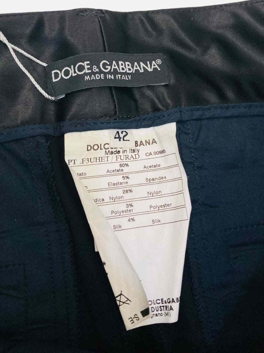 Pre - loved DOLCE & GABBANA Black Pants at Reems Closet