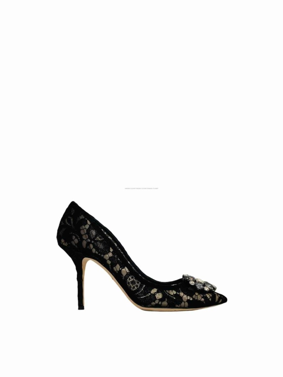 Pre - loved DOLCE & GABBANA Black Pumps 40 at Reems Closet