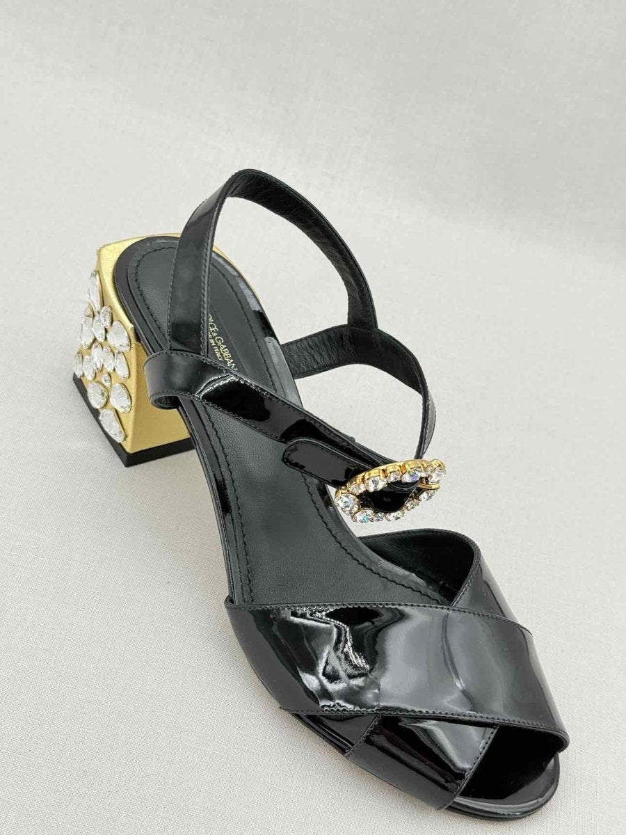 Pre - loved DOLCE & GABBANA Black Size EU 39 Heeled Sandals at Reems Closet