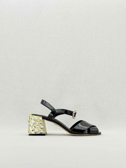 Pre - loved DOLCE & GABBANA Black Size EU 39 Heeled Sandals at Reems Closet