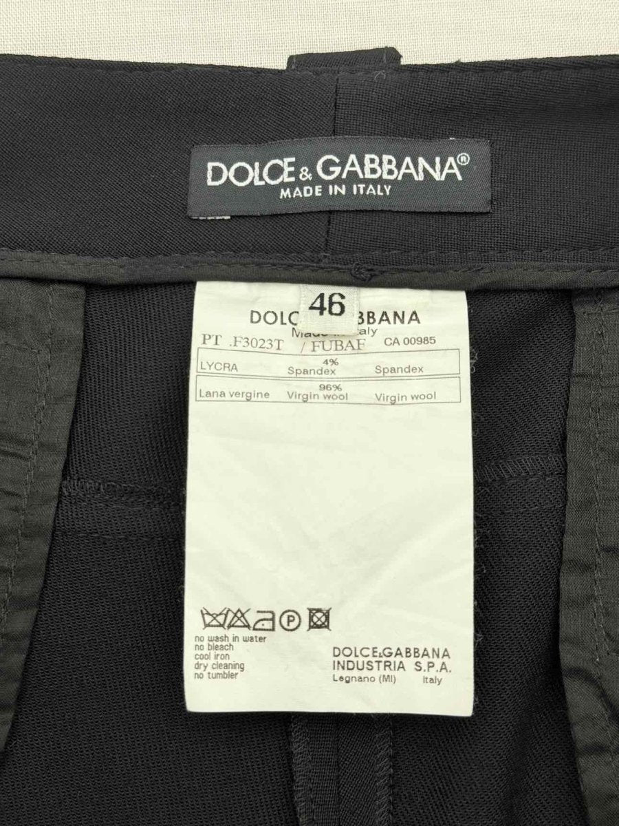 Pre - loved DOLCE & GABBANA Black Size US 14 Pants at Reems Closet