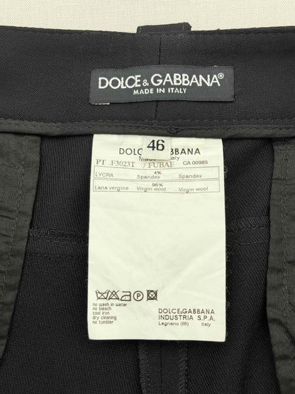 Pre - loved DOLCE & GABBANA Black Size US 14 Pants at Reems Closet