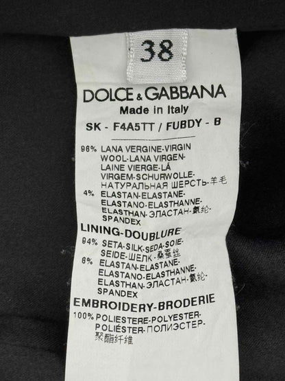 Pre-loved DOLCE & GABBANA Black Size US 2 Midi Skirt at Reems Closet