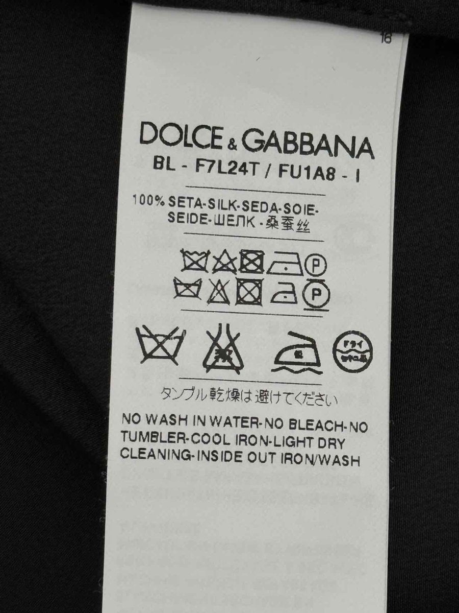 Pre-loved DOLCE & GABBANA Black Size US 4 Top at Reems Closet