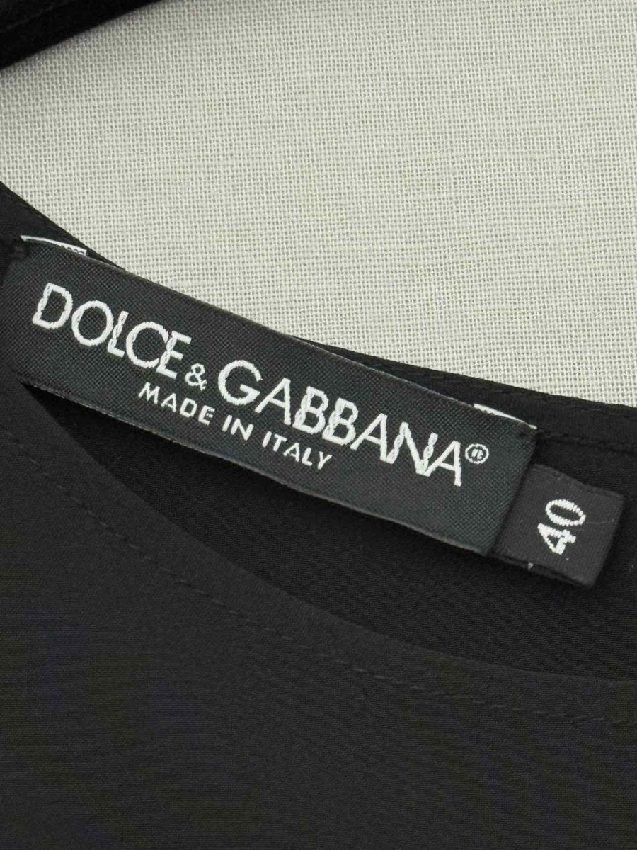 Pre-loved DOLCE & GABBANA Black Size US 4 Top at Reems Closet
