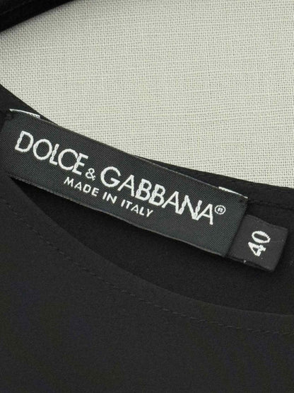 Pre-loved DOLCE & GABBANA Black Size US 4 Top at Reems Closet