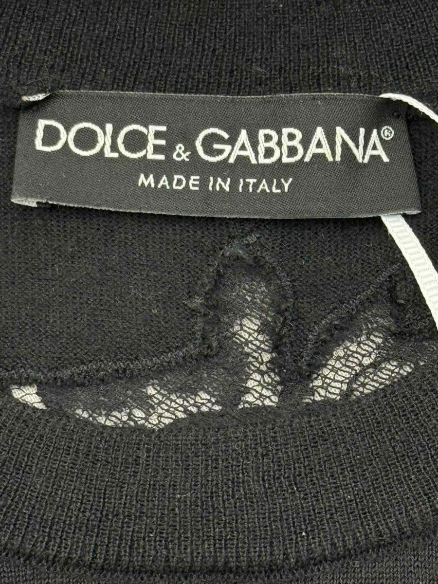 Pre - loved DOLCE & GABBANA Black Size US 8 Top at Reems Closet