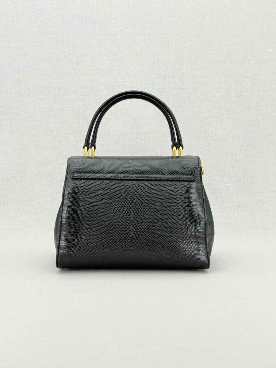 Pre - loved DOLCE & GABBANA Black Top Handle at Reems Closet