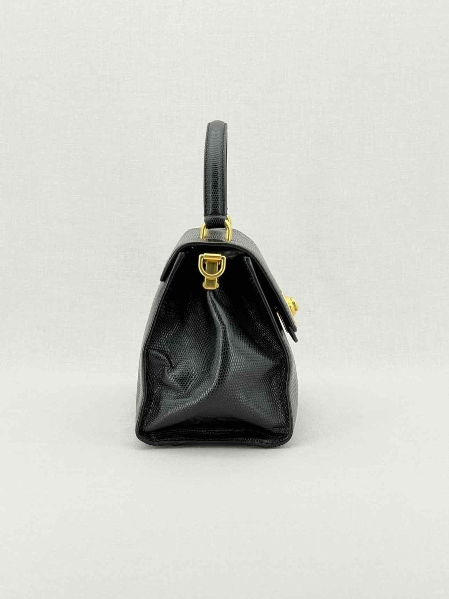 Pre - loved DOLCE & GABBANA Black Top Handle at Reems Closet