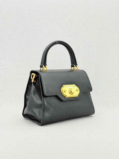 Pre - loved DOLCE & GABBANA Black Top Handle at Reems Closet