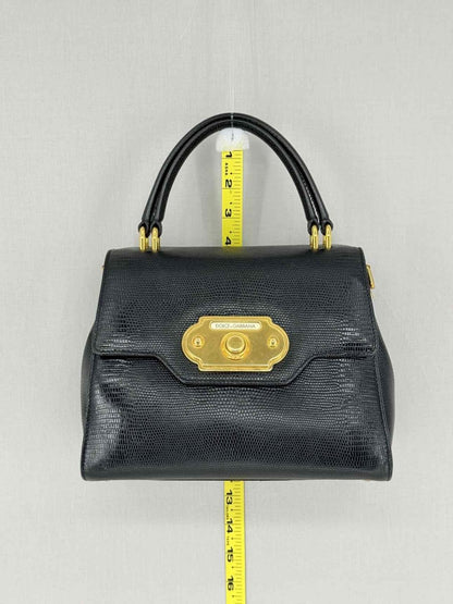 Pre - loved DOLCE & GABBANA Black Top Handle at Reems Closet