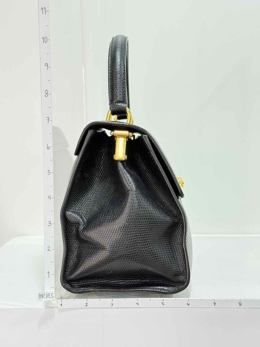 Pre - loved DOLCE & GABBANA Black Top Handle at Reems Closet