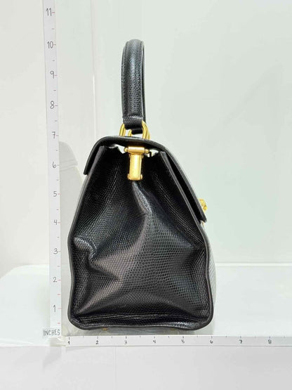 Pre - loved DOLCE & GABBANA Black Top Handle at Reems Closet