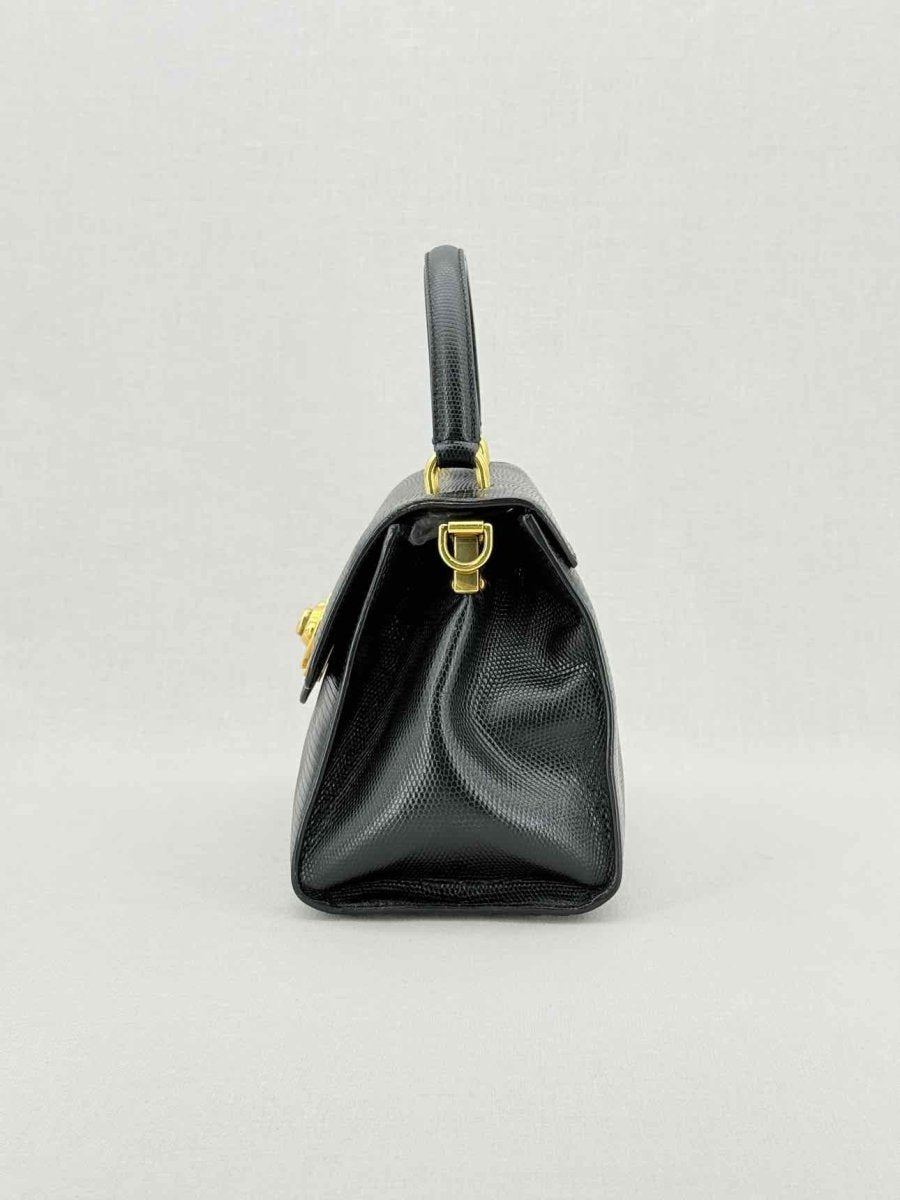 Pre - loved DOLCE & GABBANA Black Top Handle at Reems Closet