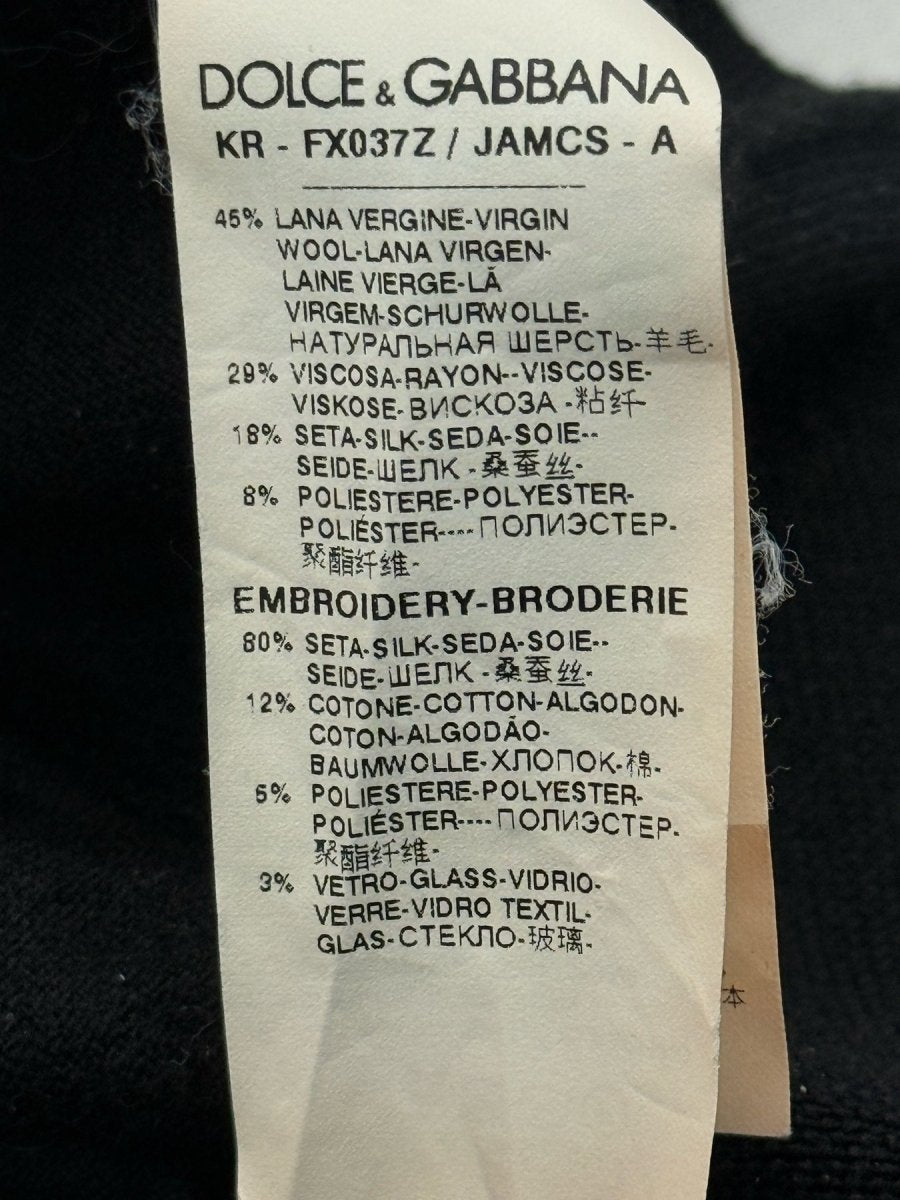 Pre - loved DOLCE & GABBANA Black w/ Red Heart Size US 8 Top at Reems Closet