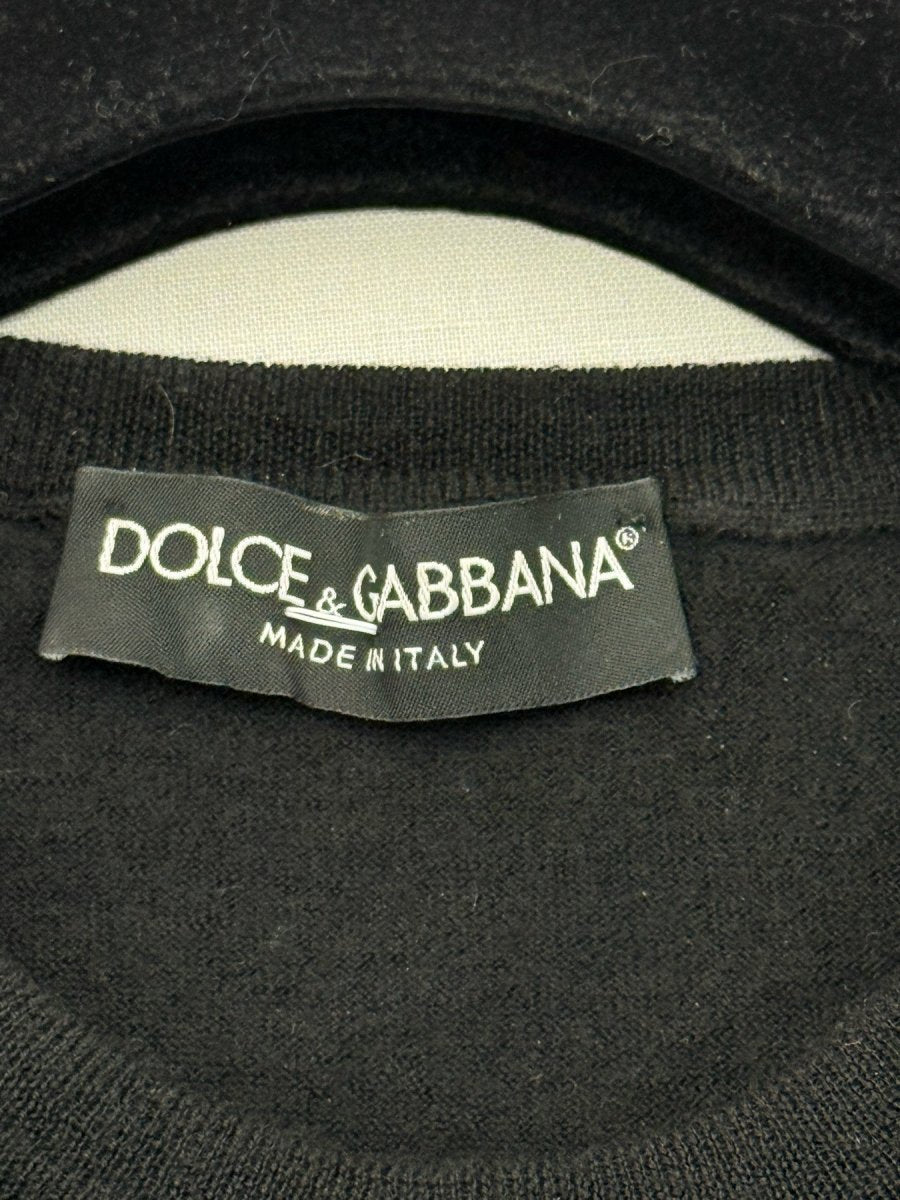 Pre - loved DOLCE & GABBANA Black w/ Red Heart Size US 8 Top at Reems Closet