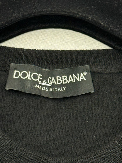 Pre - loved DOLCE & GABBANA Black w/ Red Heart Size US 8 Top at Reems Closet