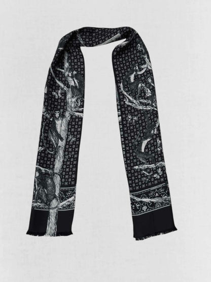 Pre - loved DOLCE & GABBANA Black & White Monkey Print Twill at Reems Closet