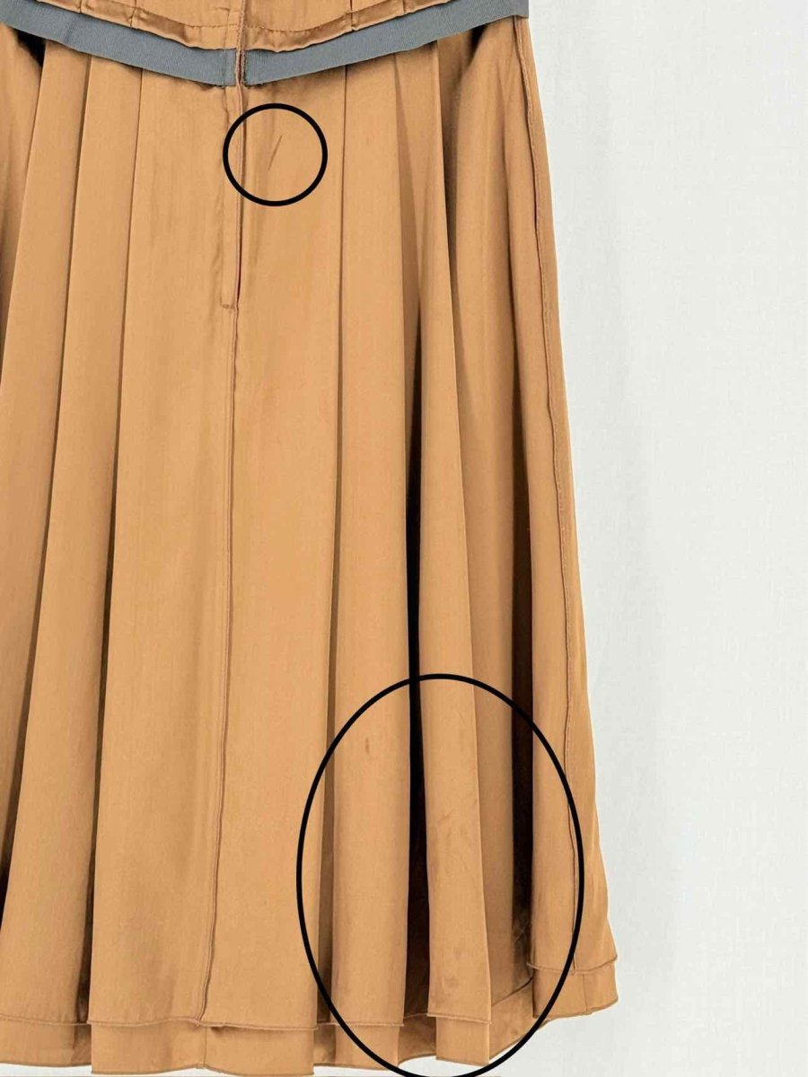 Pre - loved DOLCE & GABBANA Bronze Size US 6 Knee Length Dress at Reems Closet