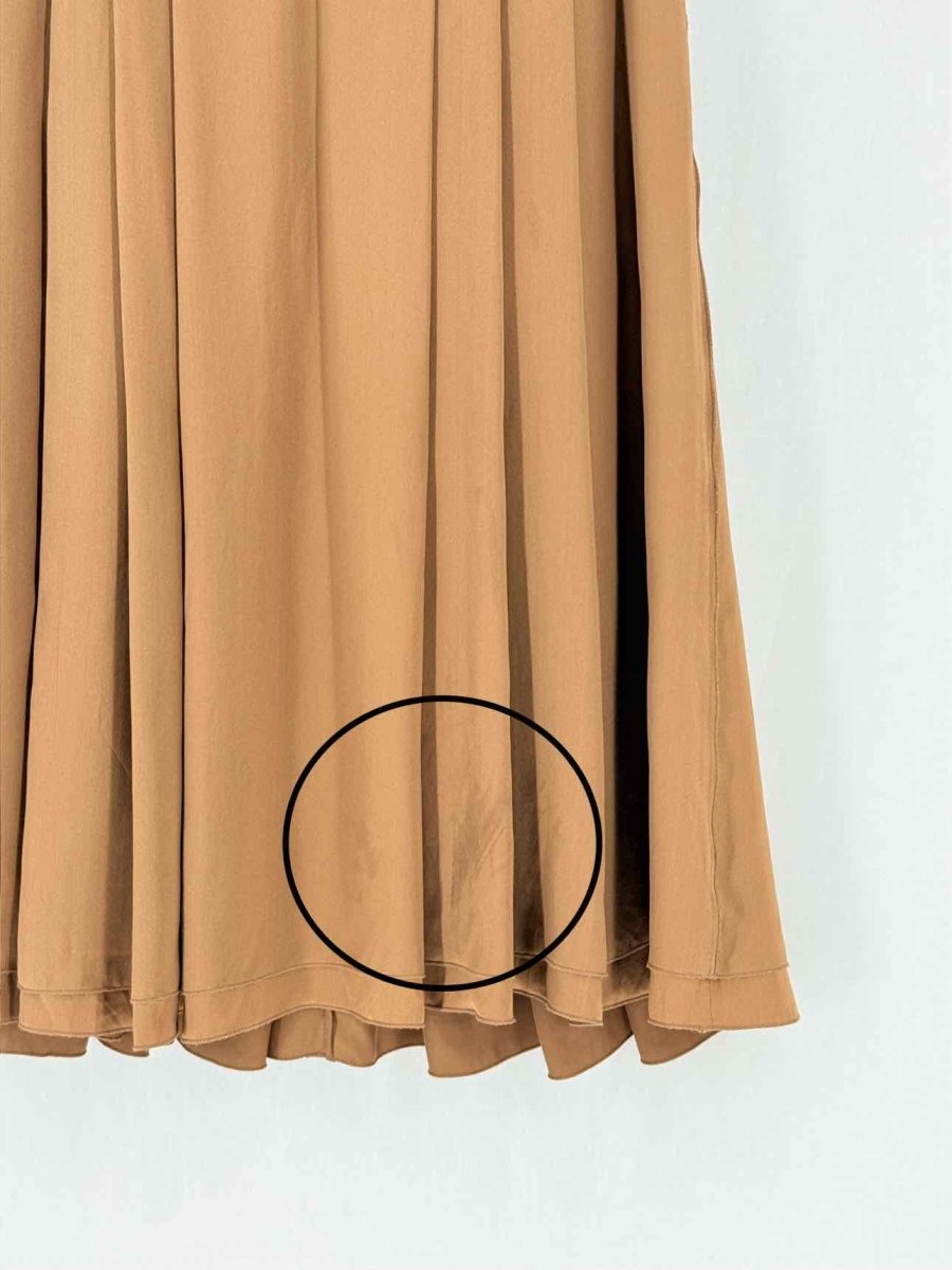 Pre - loved DOLCE & GABBANA Bronze Size US 6 Knee Length Dress at Reems Closet