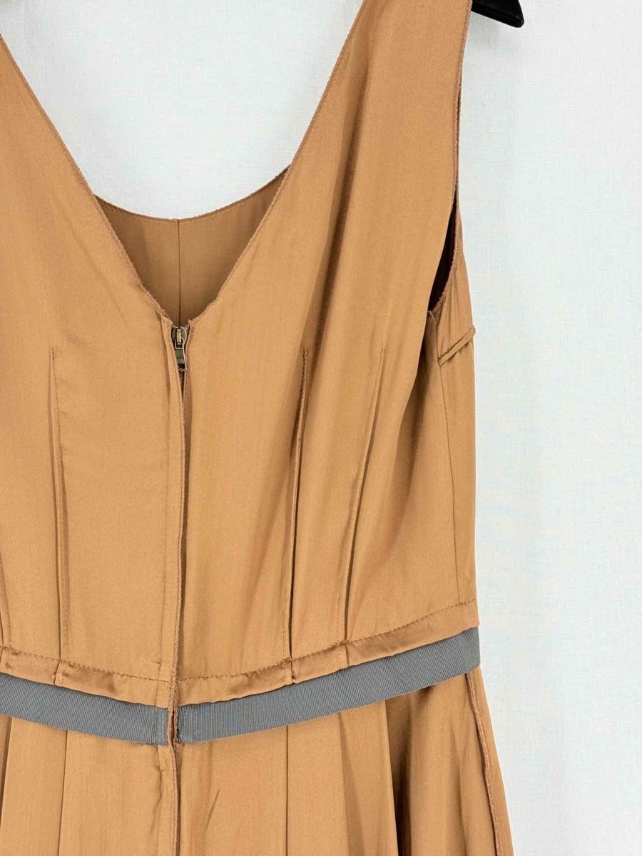 Pre - loved DOLCE & GABBANA Bronze Size US 6 Knee Length Dress at Reems Closet