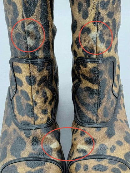 Pre - loved DOLCE & GABBANA Brown Size EU 38.5 Knee High Boots at Reems Closet