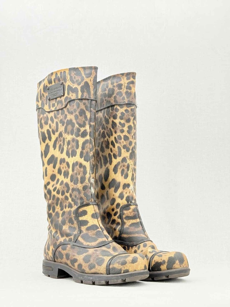 Pre - loved DOLCE & GABBANA Brown Size EU 38.5 Knee High Boots at Reems Closet