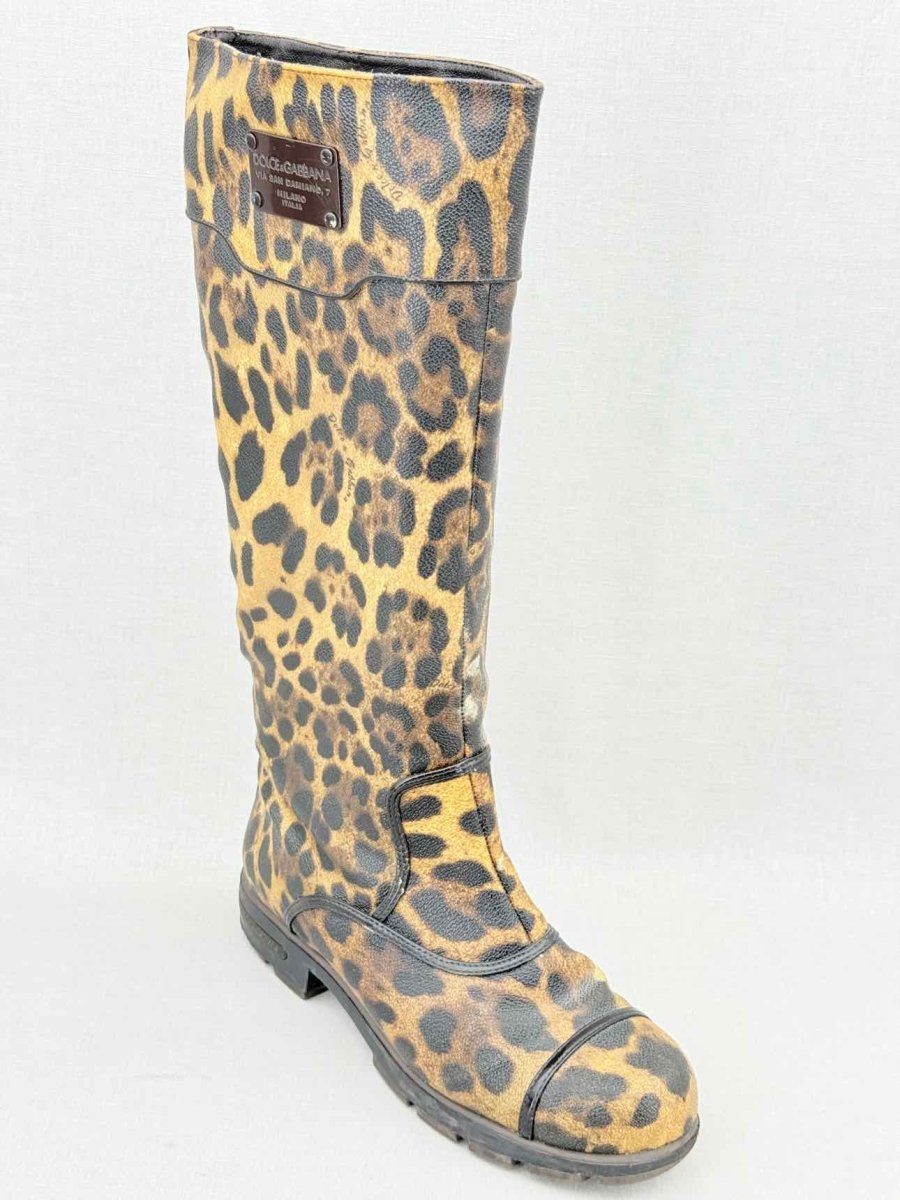 Pre - loved DOLCE & GABBANA Brown Size EU 38.5 Knee High Boots at Reems Closet