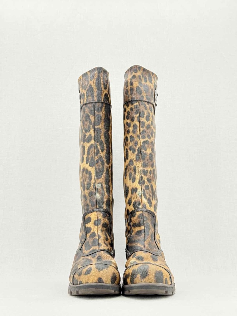 Pre - loved DOLCE & GABBANA Brown Size EU 38.5 Knee High Boots at Reems Closet