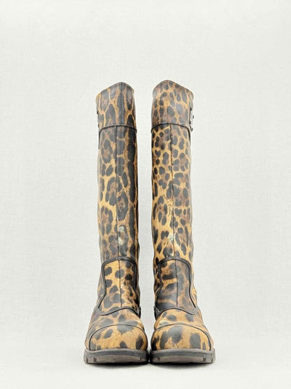 Pre - loved DOLCE & GABBANA Brown Size EU 38.5 Knee High Boots at Reems Closet