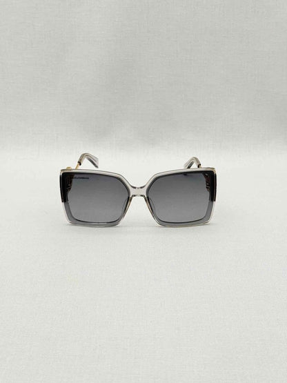 Pre-loved DOLCE & GABBANA Clear Crystal Logo Sunglasses at Reems Closet