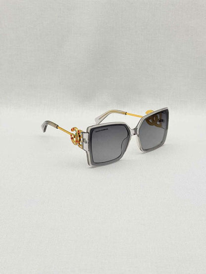 Pre-loved DOLCE & GABBANA Clear Crystal Logo Sunglasses at Reems Closet