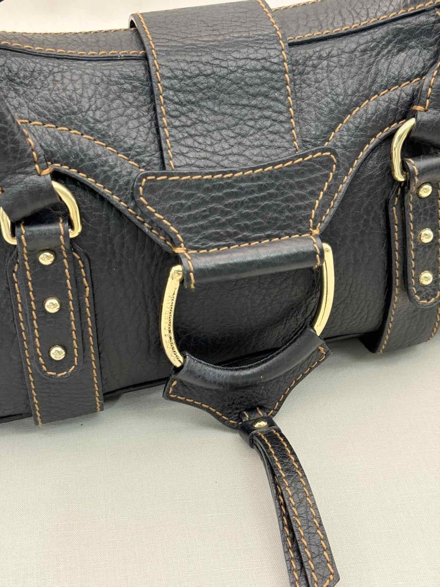 Pre-loved DOLCE & GABBANA D-Ring Black Top Handle at Reems Closet