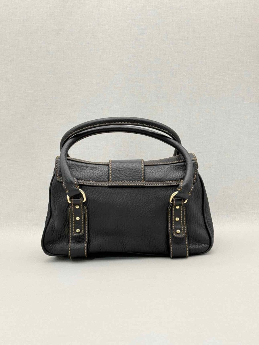 Pre-loved DOLCE & GABBANA D-Ring Black Top Handle at Reems Closet