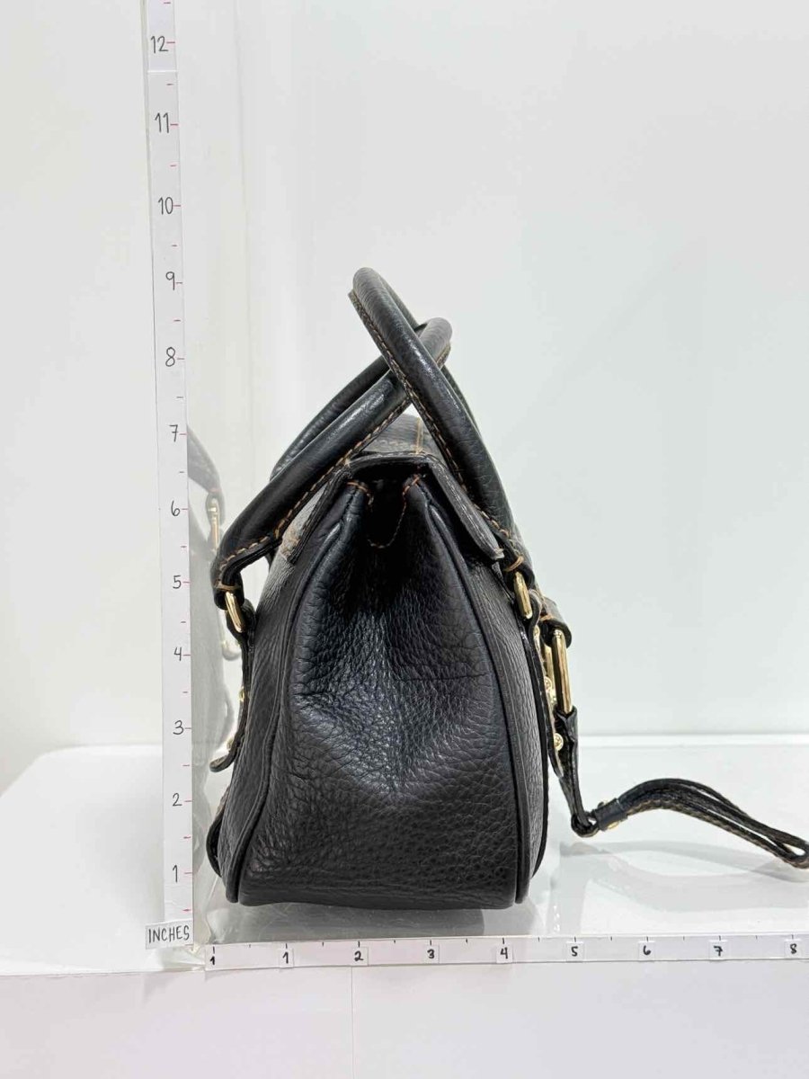 Pre-loved DOLCE & GABBANA D-Ring Black Top Handle at Reems Closet