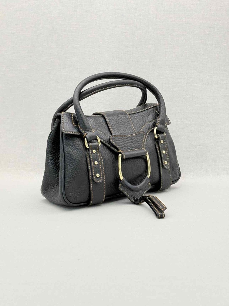 Pre-loved DOLCE & GABBANA D-Ring Black Top Handle at Reems Closet