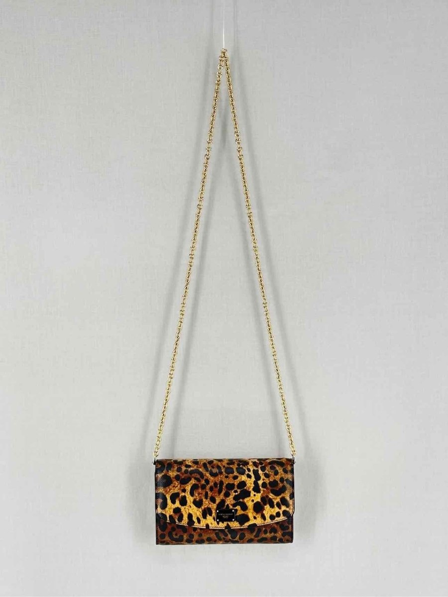 Pre - loved DOLCE & GABBANA Dauphine Brown Shoulder Bag at Reems Closet