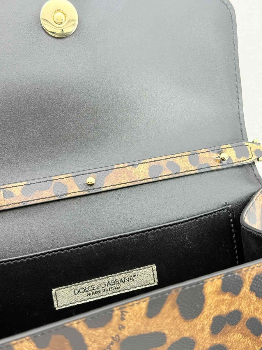 Pre - loved DOLCE & GABBANA Dauphine Brown Shoulder Bag at Reems Closet