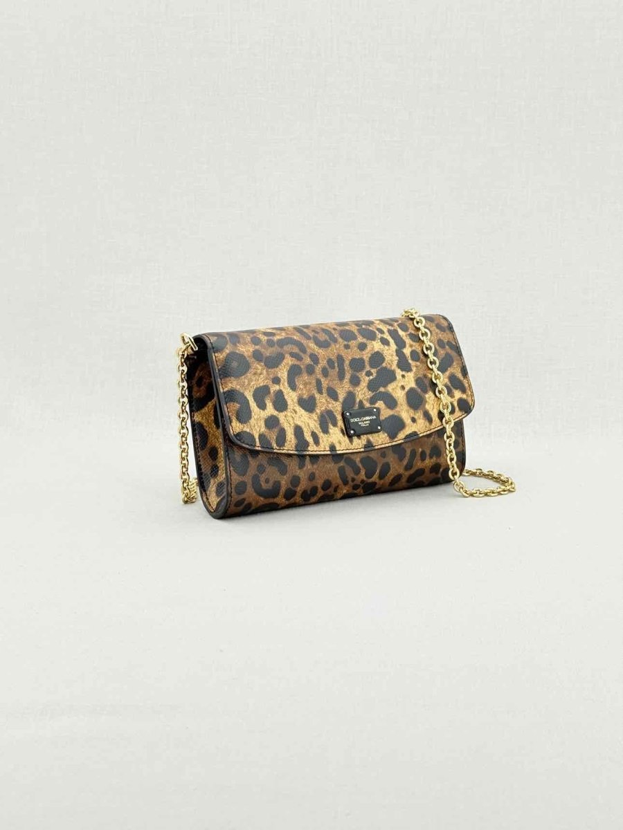 Pre - loved DOLCE & GABBANA Dauphine Brown Shoulder Bag at Reems Closet