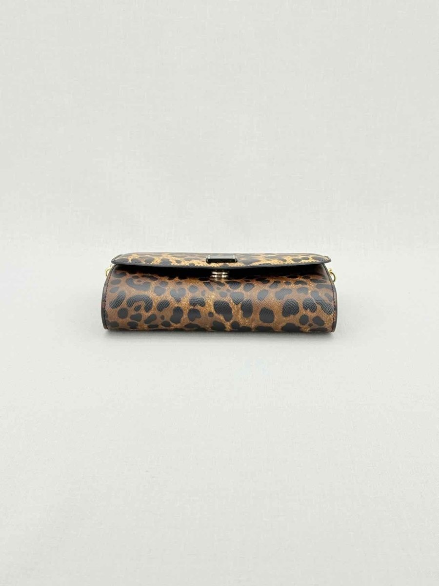 Pre - loved DOLCE & GABBANA Dauphine Brown Shoulder Bag at Reems Closet