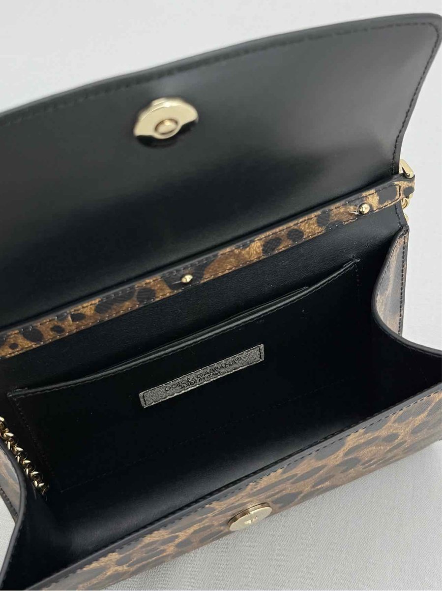 Pre - loved DOLCE & GABBANA Dauphine Brown Shoulder Bag at Reems Closet