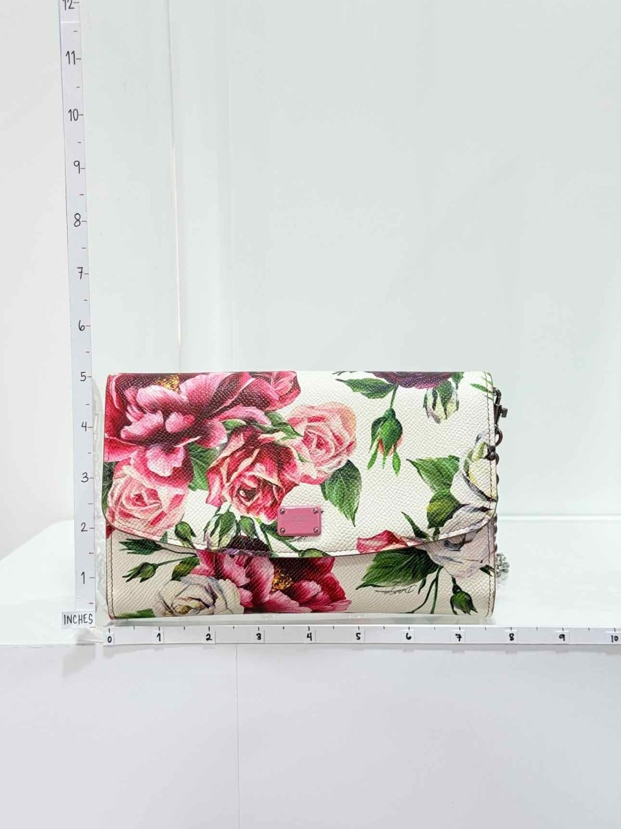 Pre - loved DOLCE & GABBANA Dauphine White Multicolor Shoulder Bag at Reems Closet