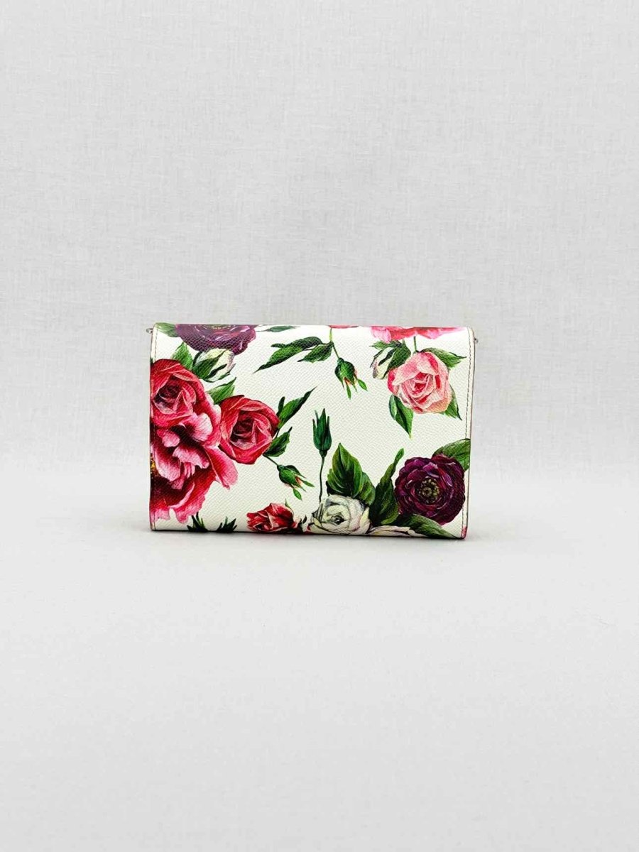 Pre - loved DOLCE & GABBANA Dauphine White Multicolor Shoulder Bag at Reems Closet