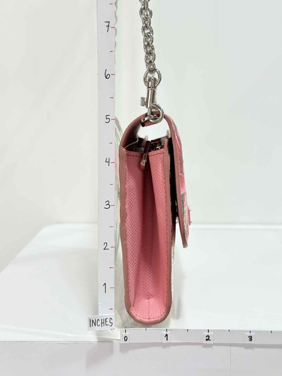 Pre - loved DOLCE & GABBANA Dauphine White Multicolor Shoulder Bag at Reems Closet