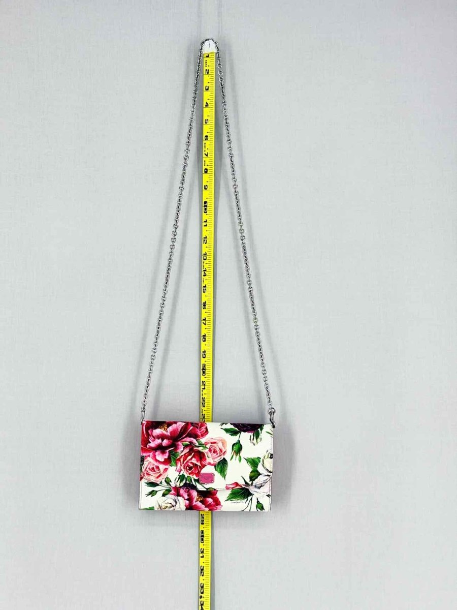 Pre - loved DOLCE & GABBANA Dauphine White Multicolor Shoulder Bag at Reems Closet