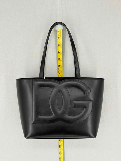 Pre - loved DOLCE & GABBANA DG Logo Black Embossed Tote Bag at Reems Closet
