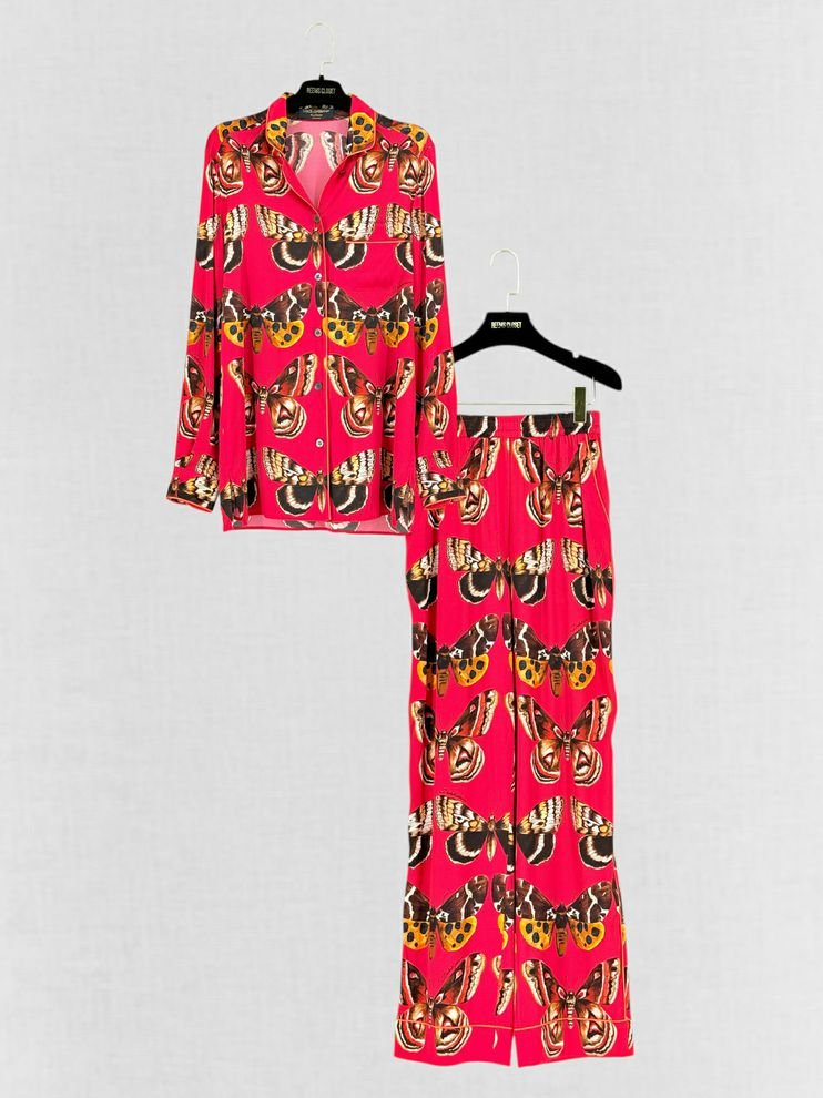 Pre - loved DOLCE & GABBANA Exclusive Red Multicolor Outfit Set US2 at Reems Closet