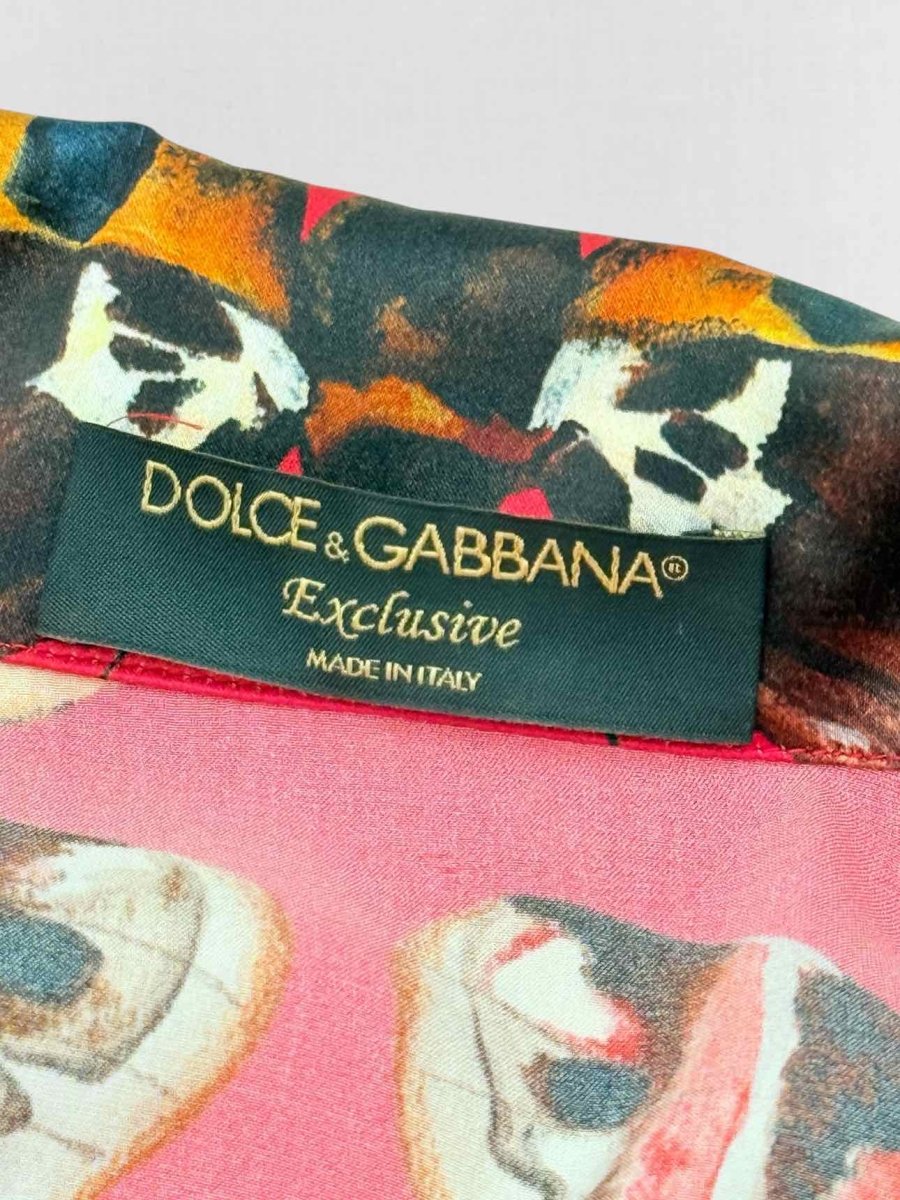 Pre - loved DOLCE & GABBANA Exclusive Red Multicolor Outfit Set US2 at Reems Closet