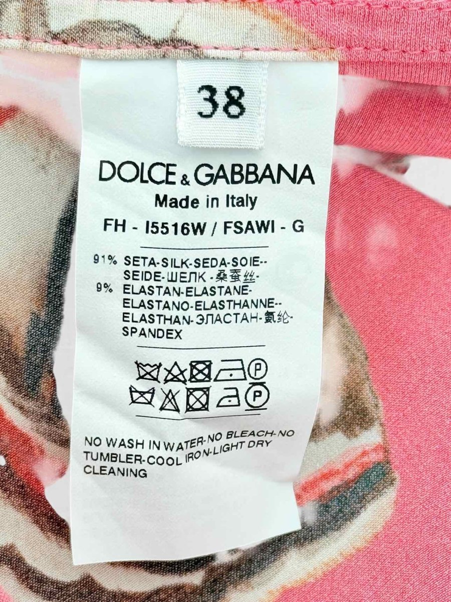 Pre - loved DOLCE & GABBANA Exclusive Red Multicolor Outfit Set US2 at Reems Closet