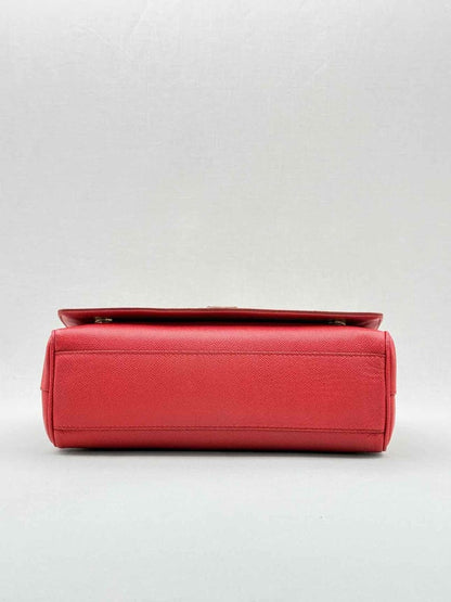 Pre - loved DOLCE & GABBANA Flap Red Top Handle at Reems Closet